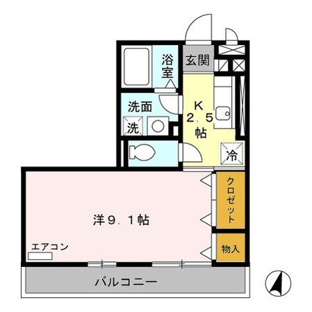 伊勢中川駅 徒歩8分 2階の物件間取画像